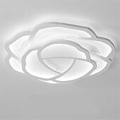 preiswerte Dimmbare Deckenleuchten-42/52 cm rosenförmige LED-Deckenleuchte romantisch einfach modern Schlafzimmer Hauptraumbeleuchtung Wohnzimmerbeleuchtung Blumendesign
