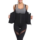 お買い得  ヨガシェイプウェア-女性 ネオプレンタンクトップ ウエスト引き締めベスト ホットスウェットワークアウトタンクトップスリミングベスト おなかコントロール 痩身 減量 ために ジムトレーニング エクササイズ＆フィットネス ビクラム