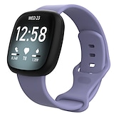 cheap Fitbit Watch Bands-Band For Fitbit Versa 3/Sense Soft Silicone Sport Strap Replacement Wristband Women Men Smart Watch Accessories For Fitbit Sense
