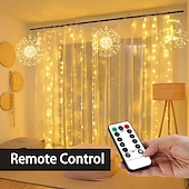 economico Striscie luci a batteria-led starburst scintillio luci fai da te esterno impermeabile luci stringa fata 8 modalità con telecomando per la festa di nozze natale arredamento camera da letto 4 confezioni 2 confezioni 1