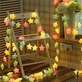 economico Striscie luci a batteria-3 m 20 led stelle fata led luci stringa alimentate a batteria 1,5 m 10 led luci stringa di natale matrimonio festa di compleanno luci decorazione camera dei bambini