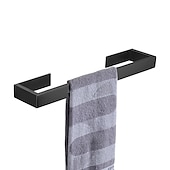 cheap Bathroom Accessory Set-Bathroom Accessory Set, Self-adhesive Matte Black Stainless Steel Hardware Include Robe Hook, Towel Bar, Towel Holder, Toilet Paper Holder,for Home and Hotel