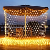 economico Plug in elettrico-luci nette natalizie collegabili 6m * 4m 720 led 8 modalità rete a bassa tensione luci stringa fata stringa netta luci natalizie per cespugli da giardino decorazioni per alberi di natale di nozze