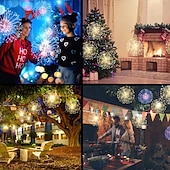 economico Striscie luci a batteria-led starburst scintillio luci fai da te esterno impermeabile luci stringa fata 8 modalità con telecomando per la festa di nozze natale arredamento camera da letto 4 confezioni 2 confezioni 1