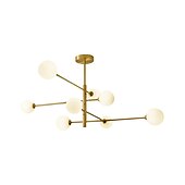 economico Modello a globo-Lampadario a led 105 cm oro lampada a sospensione stile nordico led sputnik design globo paralume in vetro metallo stile moderno elettrolitico 110-120v 220-240v