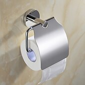 voordelige Toiletrolhouders-badkamer hardware accessoire handdoek ring/toiletrolhouder/mantel haak/zeepschaal en handdoek houder roestvrij staal wandmontage zilver