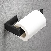 cheap Bathroom Accessory Set-Bathroom Accessory Set, Self-adhesive Matte Black Stainless Steel Hardware Include Robe Hook, Towel Bar, Towel Holder, Toilet Paper Holder,for Home and Hotel
