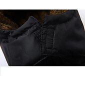 cheap Men&#039;s Downs &amp; Parkas-Men&#039;s Winter Coat Winter Jacket Puffer Jacket Quilted Jacket Camping &amp; Hiking Warm Winter Solid Color Bright Black Black Puffer Jacket