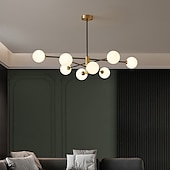 voordelige Spoetnik-ontwerp-90 cm led kroonluchter nordic style spoetnik design hanglamp cluster design aluminium cluster moderne industriële gegalvaniseerde geverfde afwerkingen 110-120v 220-240v