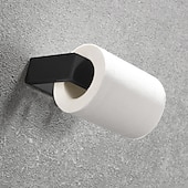 cheap Bathroom Accessory Set-Bathroom Accessory Set, Self-adhesive Matte Black Stainless Steel Hardware Include Robe Hook, Towel Bar, Towel Holder, Toilet Paper Holder,for Home and Hotel