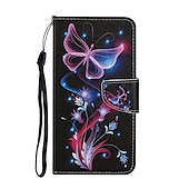 رخيصةأون جرابات آيفون-هاتف غطاء من أجل ايفون 16 آيفون 15 برو ماكس بلس iPhone 14 13 12 11 Pro Max Plus X XR XS حافظة بطاقة المحفظة غطاء الوجه مغناطيس ضد الصدمات كارتون قطة زهرة الأزهار TPU جلد PU