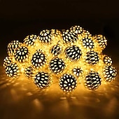 halpa Ramadanin koristevalot-tyylikäs hääjuhlavastaanotto ramadan eid marokkolainen metallinauha valot usb tai aa paristokäyttöinen - 10-50 lediä vedenpitävä ulkopuutarha kodin sisustus