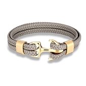 cheap Men&#039;s Jewelry-bracelet for men, sturdy cowhide leather bracelet, multilayer vintage anchor bracelet wrap cuff - blue with silver anchor