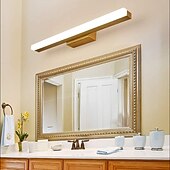 tanie Lampy kosmetyczne-1-light 40/60/80cm lampka w łazience led lustro lampa przednia styl nordycki z litego drewna szafka łazienkowa lampa łazienka komoda prosty makijaż dziennik ściany światło 6 w/9 w/12 w