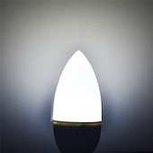 halpa LED-kynttilälamput-10kpl e14 3w led kynttilälamppu kynttilänjalka kattokruunu lamppu koriste valo lämmin valkoinen viileä valkoinen c35 c35l himmeä 220-240v