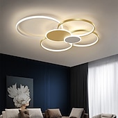 economico Lampade da soffitto con dimmer-2/4 teste plafoniera a led a forma di cerchio lampada da soffitto design a grappolo nordico moderno stile semplice soggiorno casa camera da letto di lusso ufficio ristorante luci solo dimmerabili con