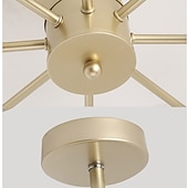 preiswerte Unterputzmontage &amp; Halbbündige Montage-8 Köpfe LED Deckenleuchte nordischen Stil Gold Cluster Design Unterputz Lichter Metall Sputnik linear Mini lackiert Oberflächen moderne 110-120V 220-240V