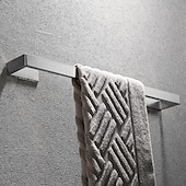 halpa Kylpyhuone tarvikesetti-kylpyhuonetarvikesarja sisältää viittakoukun, pyyhetanko, pyyhepidike, wc-paperipidike, itseliimautuva harjattu ruostumaton teräs hopeanvärinen