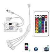 رخيصةأون قواعد ومثبتتات المصابيح-zdm wifi اللاسلكية led تحكم ذكي يعمل مع نظام الروبوت و ios الهاتف المحمول التطبيق مجانية ل rgb led ضوء 5 فولت إلى 28 فولت dc 4a يأتي مع واحد 24 مفاتيح التحكم عن بعد