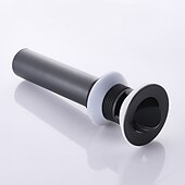 cheap Pop Up Drains-Electroplated  Pop-up Water Drain With Overflow Superior Quality Faucet Accessory Antique Brass Golden and Black Finished