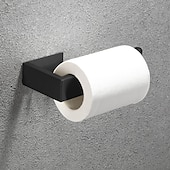cheap Bathroom Accessory Set-Bathroom Accessory Set, Self-adhesive Matte Black Stainless Steel Hardware Include Robe Hook, Towel Bar, Towel Holder, Toilet Paper Holder,for Home and Hotel