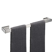 economico Set di accessori da bagno-accessorio hardware per il bagno porta carta igienica / porta accappatoio e asta singola per bagno in acciaio inossidabile a parete argento spazzolato 4 pezzi / 3 pezzi / 1 pezzo