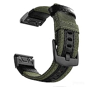 abordables Correas de reloj Garmin-Ver Banda para Garmin Fenix Quatix 7X 6X 5X Plus 3 HR Sapphire Instinct 2X Solar Enduro Tactix 7 Pro Descent Mk2i Mk2 D2 Bravo Charlie Delta PX Nailon Reemplazo Correa Ajuste rápido 26 mm Transpirable