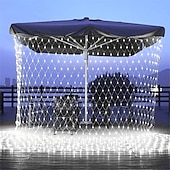 economico Plug in elettrico-luci nette natalizie collegabili 6m * 4m 720 led 8 modalità rete a bassa tensione luci stringa fata stringa netta luci natalizie per cespugli da giardino decorazioni per alberi di natale di nozze