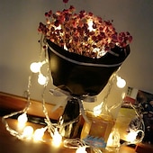 economico Plug in elettrico-globo luci della stringa 10m 100 led mini palla fata luce all&#039;aperto decorazione di cerimonia nuziale luci impermeabile per interni esterni camera da letto festa giardino albero di natale decor plug