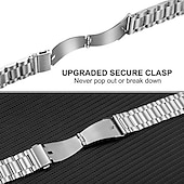 cheap Samsung Watch Bands-Watch Band for Samsung Galaxy Galaxy Watch 3 45mm 46mm Gear S3 Classic Frontier 2 Neo Live Stainless Steel Replacement  Strap Quick Release 22mm Link Bracelet Wristband