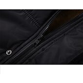 cheap Men&#039;s Downs &amp; Parkas-Men&#039;s Winter Coat Winter Jacket Puffer Jacket Quilted Jacket Camping &amp; Hiking Warm Winter Solid Color Bright Black Black Puffer Jacket