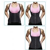 お買い得  ヨガシェイプウェア-女性 ネオプレンタンクトップ ウエスト引き締めベスト ホットスウェットワークアウトタンクトップスリミングベスト おなかコントロール 痩身 減量 ために ジムトレーニング エクササイズ＆フィットネス ビクラム