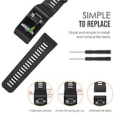 olcso Garmin óraszíjak-Smart Watch Band mert Garmin Szilikon Okos óra Szíj Puha Légáteresztő Sportszíj Csere Karszalag