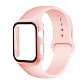 cheap Apple Watch Bands-Watch Band for Apple Watch Series 8 7 6 5 4 3 2 1 SE Silicone Replacement  Strap Breathable Sport Band Wristband