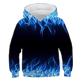 cheap Boy&#039;s 3D Vision &amp; Geometry-New Year Boys 3D Graphic 3D Hoodie &amp; Sweatshirt Long Sleeve 3D Print Active Kids
