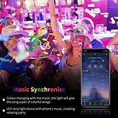 お買い得  WiFi&amp;音楽コントロール-スマートwifiledストリップライトはalexa32.8ft-10mテープライトsmd5050音楽同期色変更で動作しますiOSandroidおよび12v電源用の寝室キッチンテレビパーティー