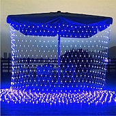 economico Plug in elettrico-luci nette natalizie collegabili 6m * 4m 720 led 8 modalità rete a bassa tensione luci stringa fata stringa netta luci natalizie per cespugli da giardino decorazioni per alberi di natale di nozze
