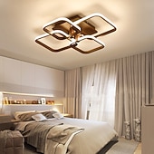 economico Lampade da soffitto con dimmer-Plafoniere design a 4 luci 58 cm forme quadrate led alluminio gel di silice plafoniera moderna camera dei bambini in stile nordico luci camera da letto 110-120 v 220-240 v