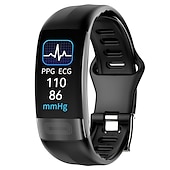 cheap Smart Wristbands-P11 PLUS Smart Watch 0.96 inch Smart Wristbands Fitness Band ECG+PPG Pedometer Call Reminder Fitness Tracker Activity Tracker Compatible with Android iOS IP67