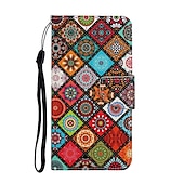 رخيصةأون جرابات آيفون-هاتف غطاء من أجل ايفون 16 آيفون 15 برو ماكس بلس iPhone 14 13 12 11 Pro Max Plus X XR XS حافظة بطاقة المحفظة غطاء الوجه مغناطيس ضد الصدمات كارتون قطة زهرة الأزهار TPU جلد PU