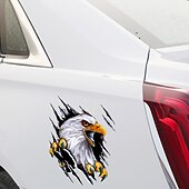 cheap Car Body Decoration &amp; Protection-Car Stickers Decor Motorcycle Decals Eagle Decorative Accessories Creative Sunscreen Waterproof PVC Car Stickers Individuality Door Stickers  Full Car Stickers Animal 3D Stickers