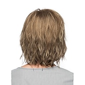 economico parrucca più vecchia-parrucche bionde per le donne pixie cut parrucca sintetica soffice breve grigio argento parrucche con la frangetta parrucche di capelli ombre parrucche naturali opache