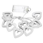 cheap Battery String Lights-Elegant Wedding Reception Party 3M 20LEDs 1.5M 10LEDs Heart Shape LED Fairy String Lights for Holiday Party Wedding Christmas Lighting Delivery Battery Powered Without Battery