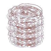 abordables Guirlandes lumineuses à brancher-Guirlande lumineuse 50m 500 leds 1pc blanc chaud rvb blanc étanche fête décorative 12 v