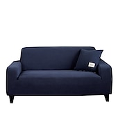 baratos Cobertura de Sofa-capa de sofá capa de sofá jacquard elástico secional poltrona sofá de dois lugares 4 ou 4 ou 3 lugares em forma de l bordô vermelho branco cinza preto liso cor sólida macio durável lavável