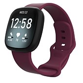 cheap Fitbit Watch Bands-Band For Fitbit Versa 3/Sense Soft Silicone Sport Strap Replacement Wristband Women Men Smart Watch Accessories For Fitbit Sense