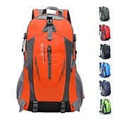 cheap Sports Bags-30 L Hiking Cycling Backpack Rucksack Rain Waterproof Wearable Lightweight Sweat-Wicking Outdoor Daypack Trekking Climbing Camping Sport Travel Backpacks Nylon Black Dark Green Orange