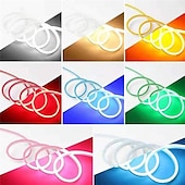 cheap Neon LED Lights-1pc 1M Neon 12V LED Makeup Dressing Table Espejo Lights LED Strip light Vanity Lamp Mirror Illuminated Flexible Tape