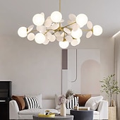 preiswerte Kronleuchter-90 cm Kronleuchter nordischen Stil globale Glühbirnen künstlerische moderne Mode Metall 110-120v 220-240v