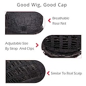 お買い得  古いかつら-女性用ブロンドウィッグオンブルブロンドカーリーウィッグ合成ヘアウィッグ
